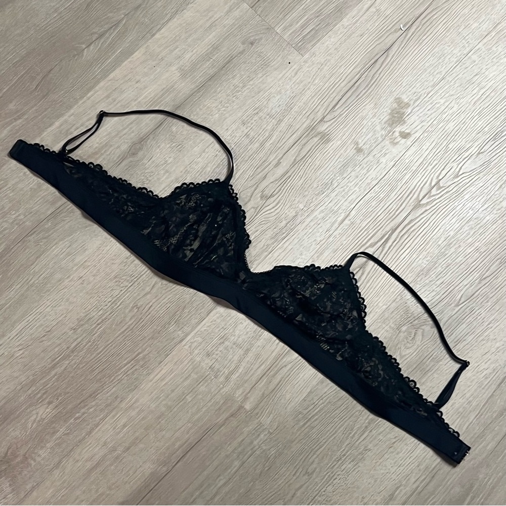 Elegant Black Lace Bralette